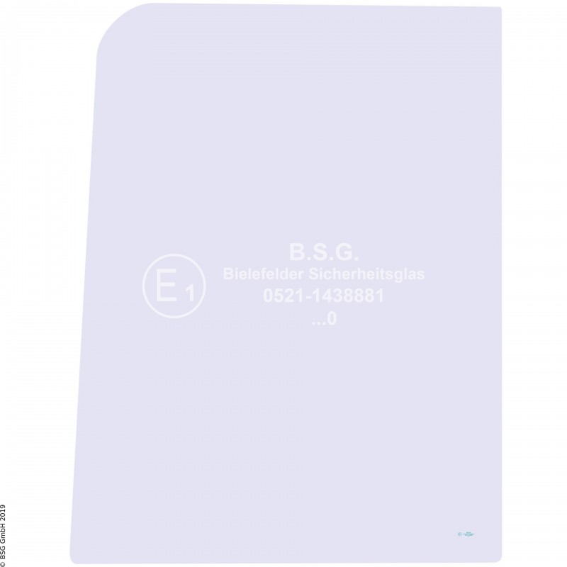 R00 - Seitenscheibe rechts Volvo Mini- und Kompaktbagger bis ca. 8to.EC15B, EC20B, EC25B, EC30B Rechte hintere Seitenscheibe feststehend (im Schiebefenster)