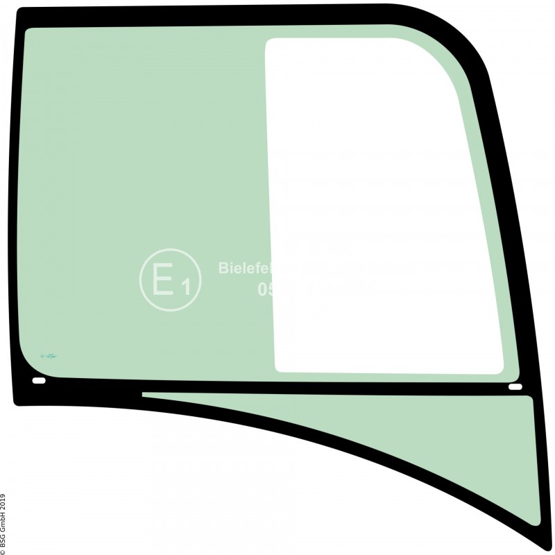 R00 - Seitenscheibe rechts Volvo Mini- und Kompaktbagger bis ca. 8to.EC15D, EC18D, EC20D, EC27D (Wischer rechts oben) Seitenscheibe rechts