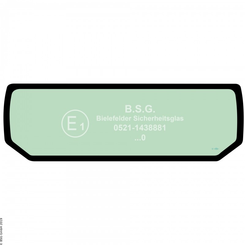C00 - Dach(rand)scheibe Volvo Mini- und Kompaktbagger bis ca. 8to.EC15E, EC18E, EC20E (Wischer rechts oben) Dachrandscheibe