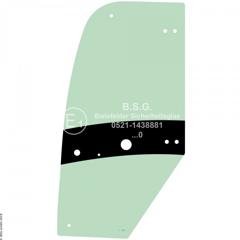 FD0 - Türscheibe Kubota Radlader (auch Kettenlader)R065, R082, R085 Türscheibe