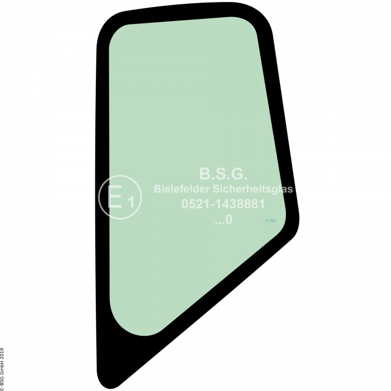 L00 - Seitenscheibe links Kubota BaggerU 50-5S Seitenscheibe links hinten