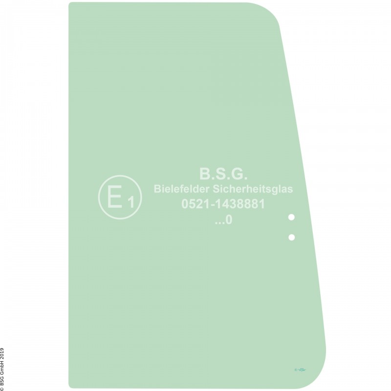 R00 - Seitenscheibe rechts Kubota BaggerU 50-5S Rechte vordere Schiebescheibe