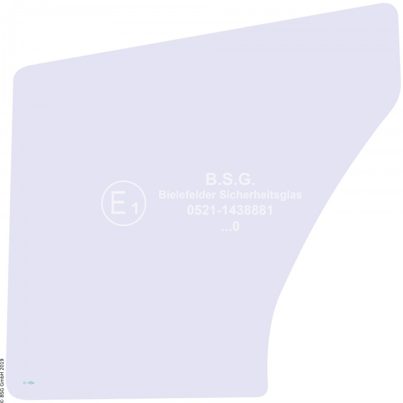 FD0 - Türscheibe Kubota BaggerU 35-3, 45-3, 50-3 (α) Türscheibe unten