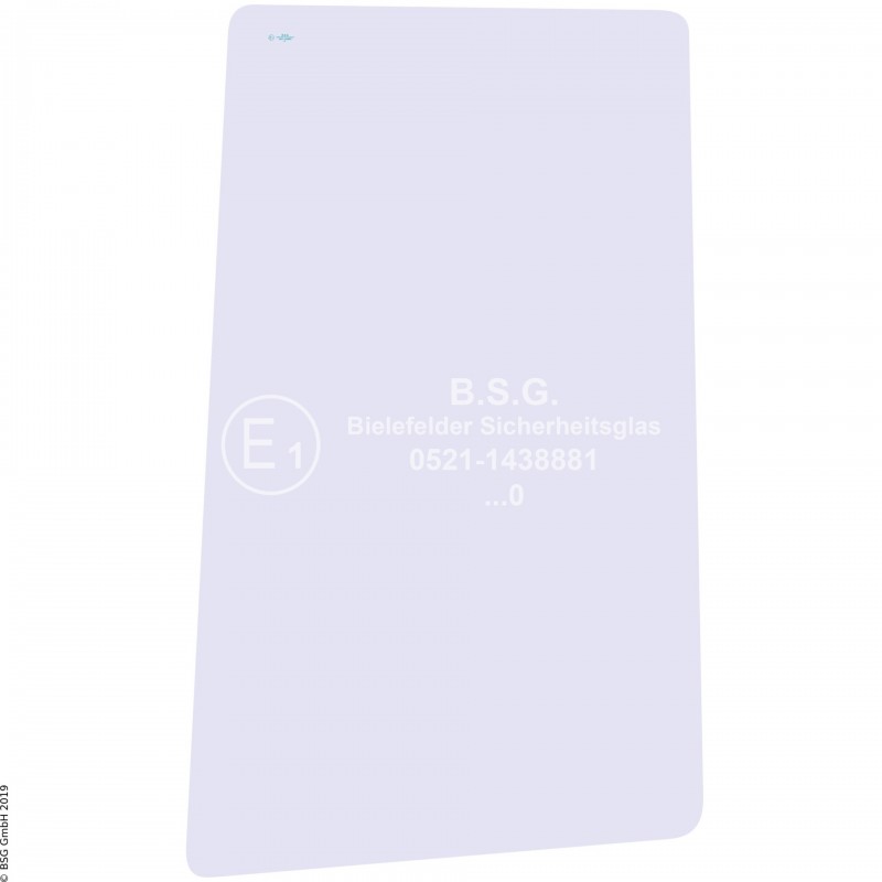 L00 - Seitenscheibe links Kubota BaggerU 35-3, 45-3, 50-3 (α) Seitenscheibe links hinten