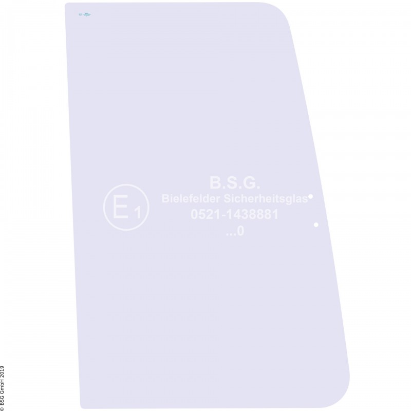 R00 - Seitenscheibe rechts Kubota BaggerU 35-3, 45-3, 50-3 (α) Rechte vordere Schiebescheibe