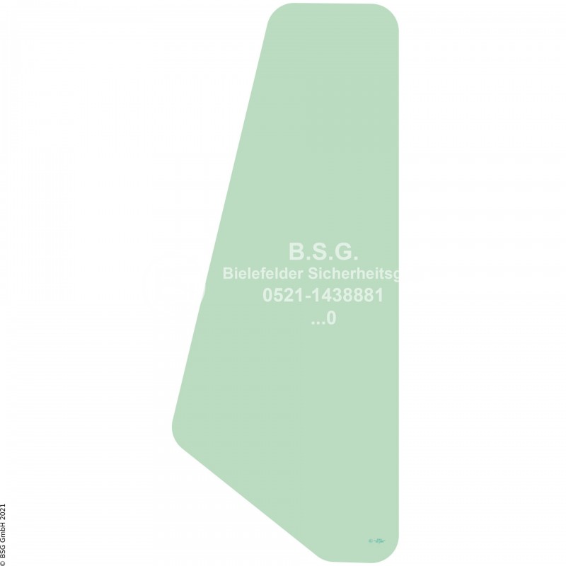 A00 - Frontscheibe Komatsu Radlader (auch Kettenlader)WA 100-1 bis 500-1 (Ottoson Kabine) Frontscheibe rechts / links (Baumuster 563, 564, 565, 566)