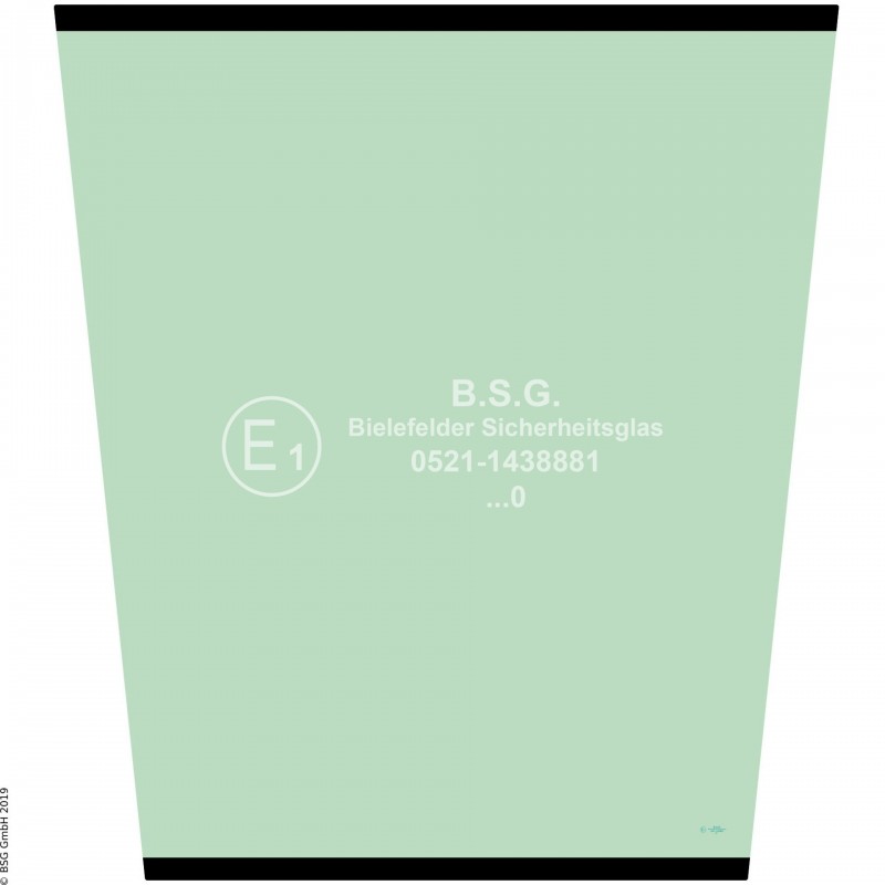 A00 - Frontscheibe Komatsu Radlader (auch Kettenlader)WA 380-5, 400-5, 430-5, 450-5, 470-5, 480-5 Frontscheibe mitte