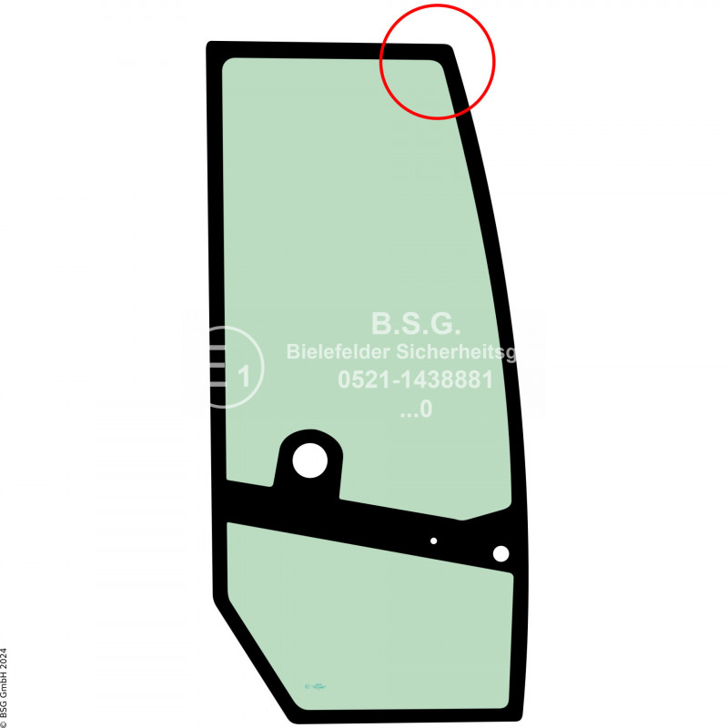 FD0 - Türscheibe Atlas Radlader (auch Kettenlader)AR 65 bis 95 (Modell ab 2004) Türscheibe rechts
