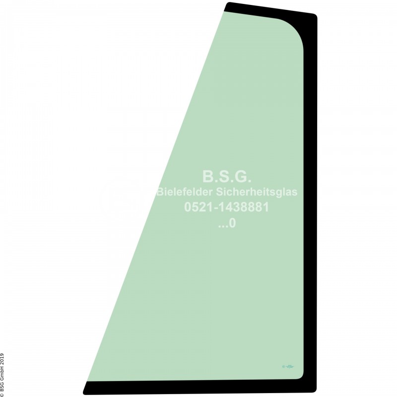 A00 - Frontscheibe Komatsu Radlader (auch Kettenlader)WA 150(PZ)-6, 200(PZ)-6, 250(PZ)-6, 320(PZ)-6(N) Frontscheibe links