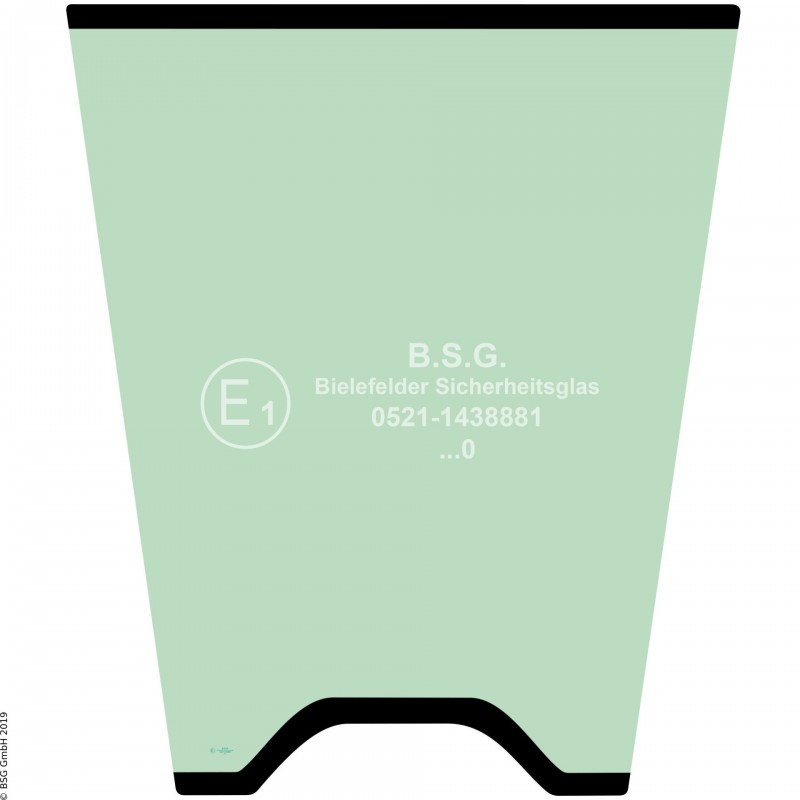 A00 - Frontscheibe Komatsu Radlader (auch Kettenlader)WA 200-8, 270-8, 320-8 Frontscheibe mitte