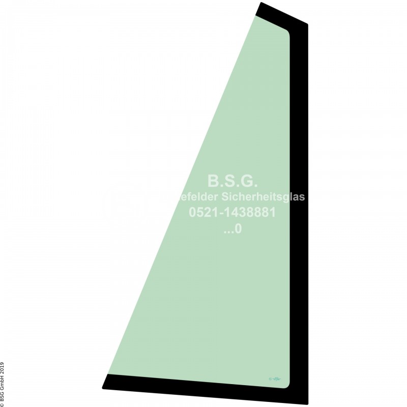 A00 - Frontscheibe Komatsu Radlader (auch Kettenlader)WA 380-7, 470-7, 500-7 Frontscheibe links