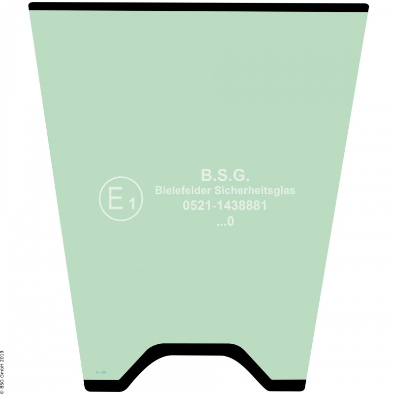 A00 - Frontscheibe Komatsu Radlader (auch Kettenlader)WA 380-8, 470-8, 480-8, 500-8 Frontscheibe mitte