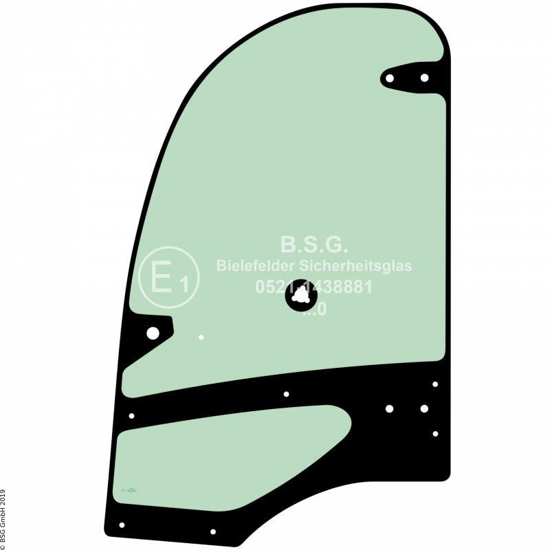 FD0 - Türscheibe Kramer Radlader (auch Kettenlader)580(T), 680, 780(T), 880, KL54 (BM 343, 344, 345) Türscheibe links