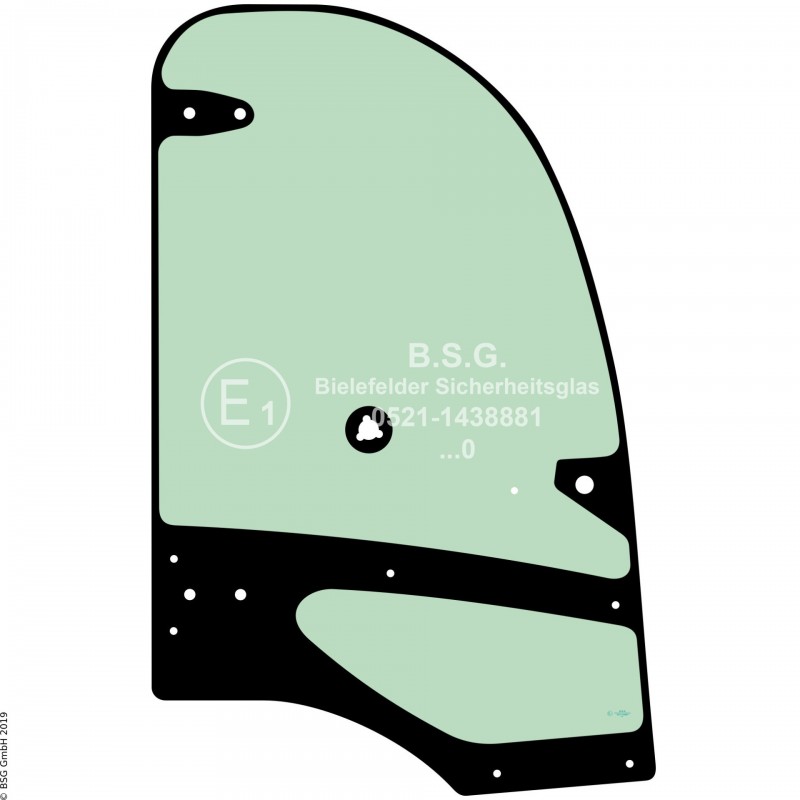 FD0 - Türscheibe Kramer Radlader (auch Kettenlader)580(T), 680, 780(T), 880, KL54 (BM 343, 344, 345) Türscheibe rechts