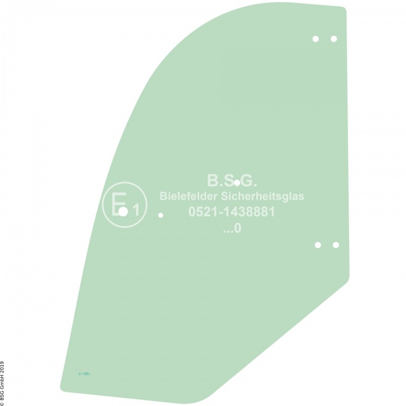 FD0 - Türscheibe Kramer Radlader (auch Kettenlader)380, 480, 580, 680(T), 780 (neue Serie) (BM 351 und 352) Türscheibe links