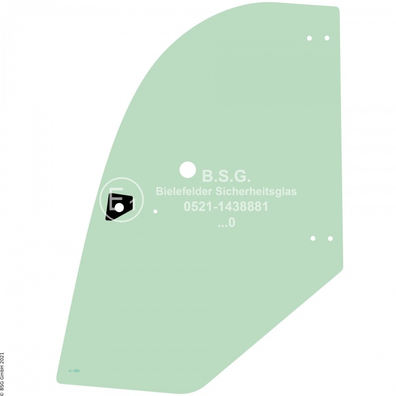 FD0 - Türscheibe Kramer Radlader (auch Kettenlader)KL 30.5(T), 30.8(T), 31.5, 37.5 Türscheibe
