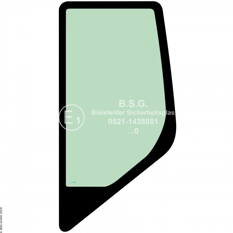L00 - Seitenscheibe links Case BaggerCX130C bis CX470C Seitenscheibe hinten links