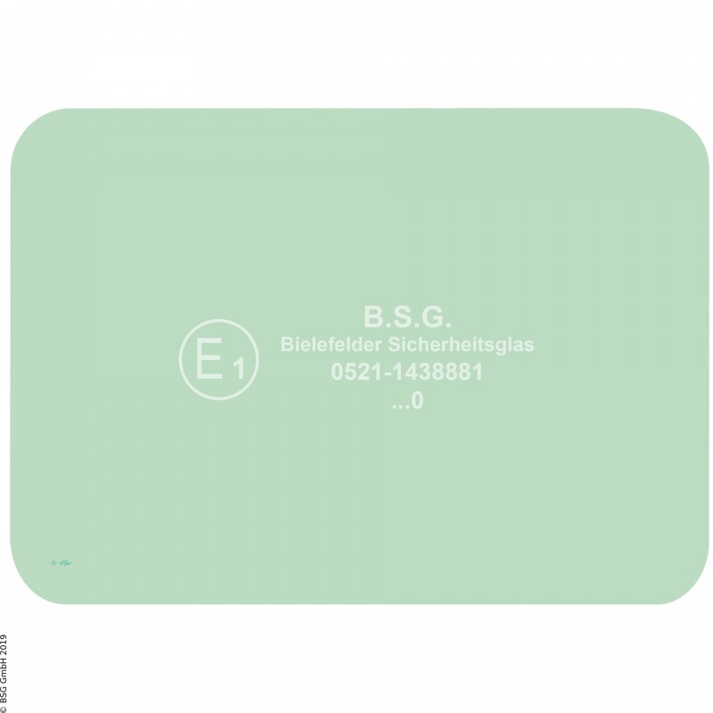 B00 - Heckscheibe Case BaggerCX130B bis CX370B Heckscheibe
