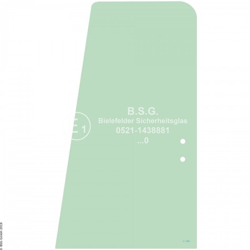 FD0 - Türscheibe Case BaggerCX130B bis CX370B Türschiebescheibe hinten