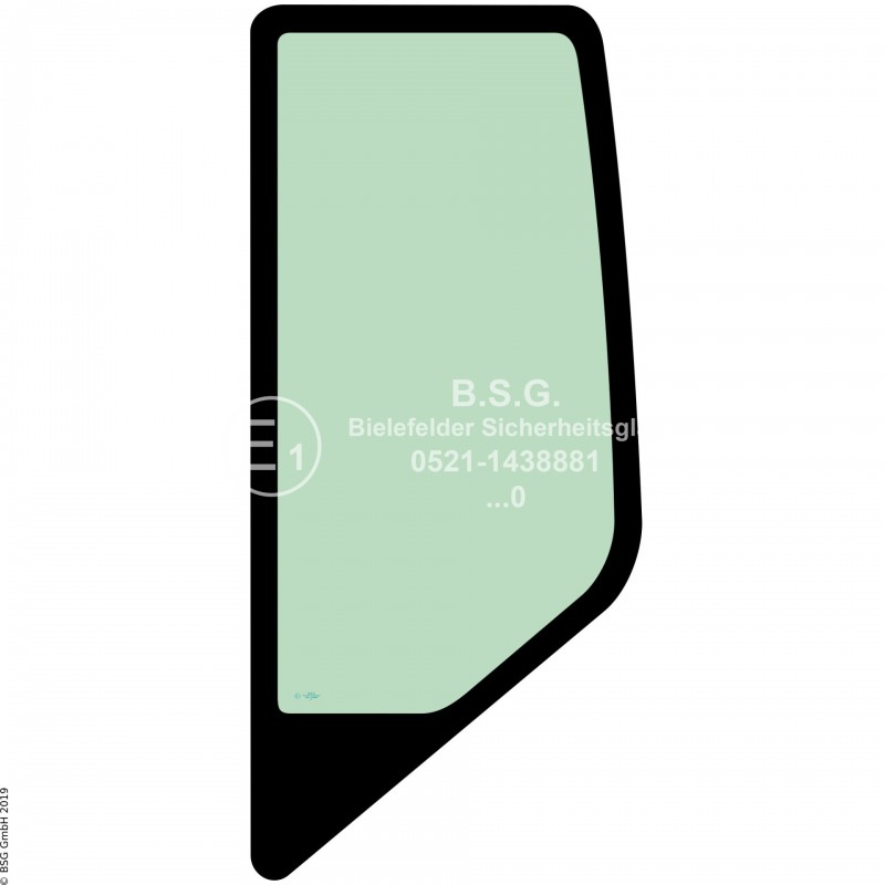 L00 - Seitenscheibe links Case BaggerCX130B bis CX370B Seitenscheibe links hinten