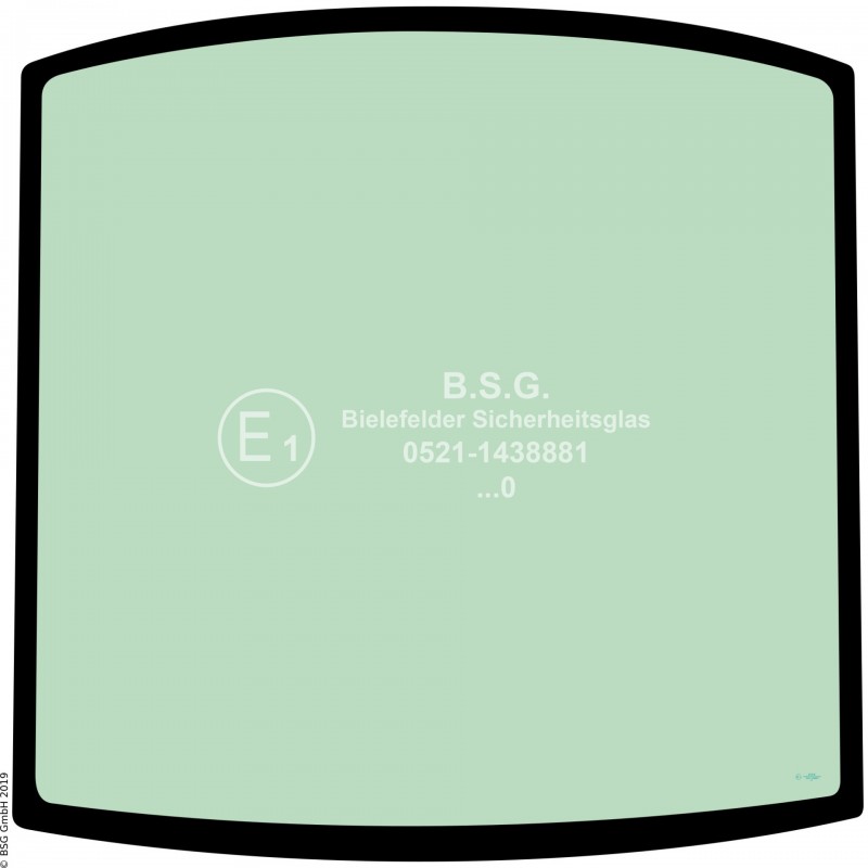 B00 - Heckscheibe Hitachi BaggerZX 16, 18 -3 Heckscheibe