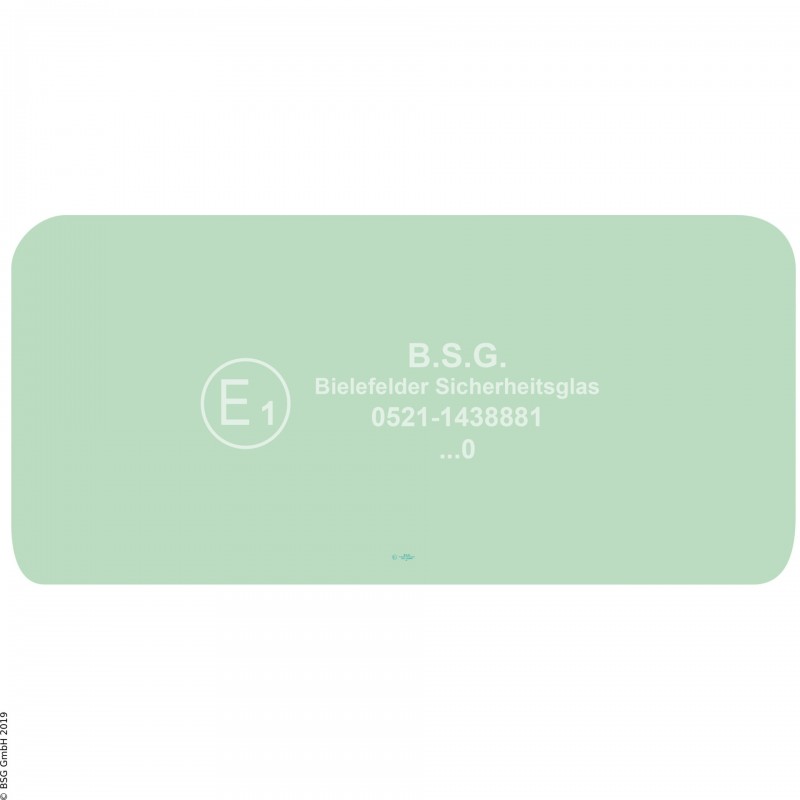 A00 - Frontscheibe Komatsu Mini- und Kompaktbagger bis ca. 8to.PC 10-6, 20-6, 30-6 (Ottoson Kabine) Frontscheibe unten