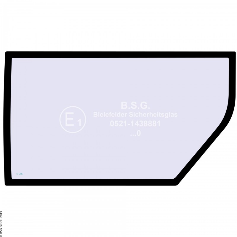 FD0 - Türscheibe Komatsu Mini- und Kompaktbagger bis ca. 8to.PC10-7, PC20-7, PC30-7, PC45-1, PW75-1, PW 75R-2, PW95-1,  PW95R-2, PC110R-2 Türscheibe unten