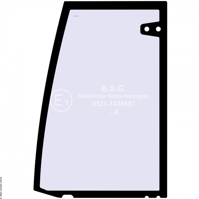 FD0 - Türscheibe Komatsu Mini- und Kompaktbagger bis ca. 8to.PC10-7, PC20-7, PC30-7, PC45-1, PW75-1, PW 75R-2, PW95-1,  PW95R-2, PC110R-2 Türscheibe oben