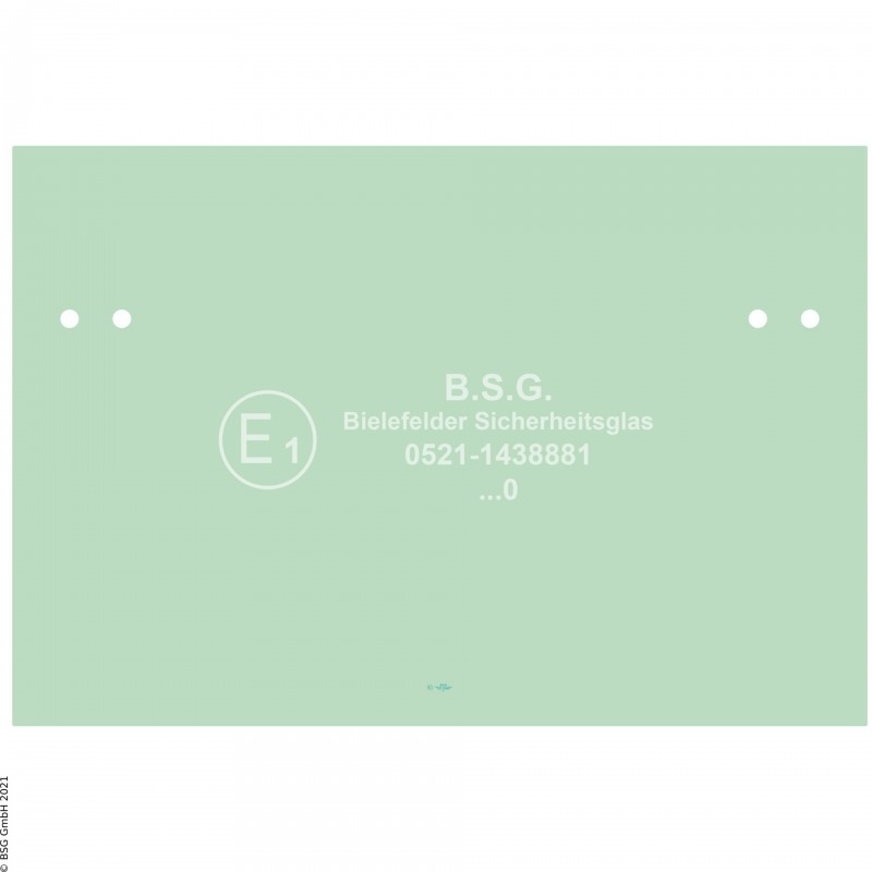 A00 - Frontscheibe Komatsu Mini- und Kompaktbagger bis ca. 8to.PC 12R-8, 15R-8 Frontscheibe unten