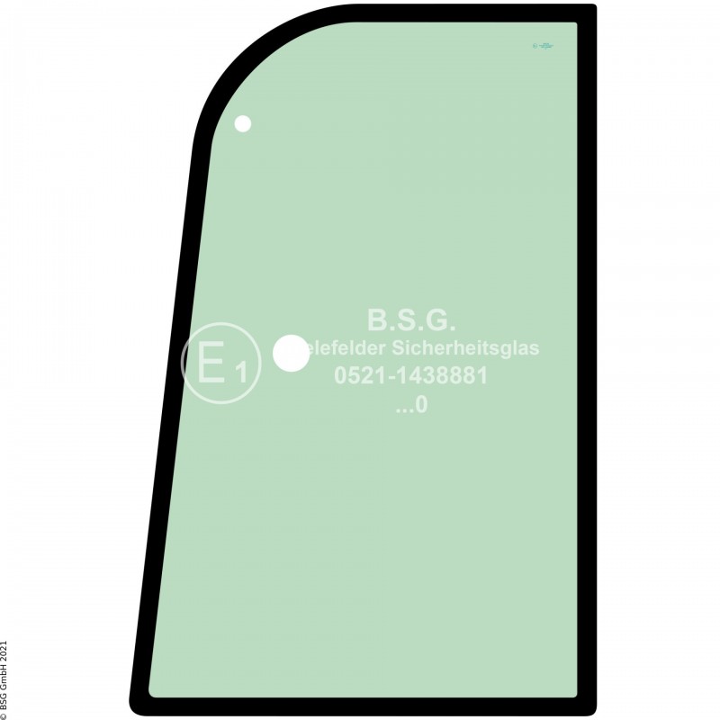 FD0 - Türscheibe Komatsu Mini- und Kompaktbagger bis ca. 8to.PC 12R-8, 15R-8 Türscheibe oben