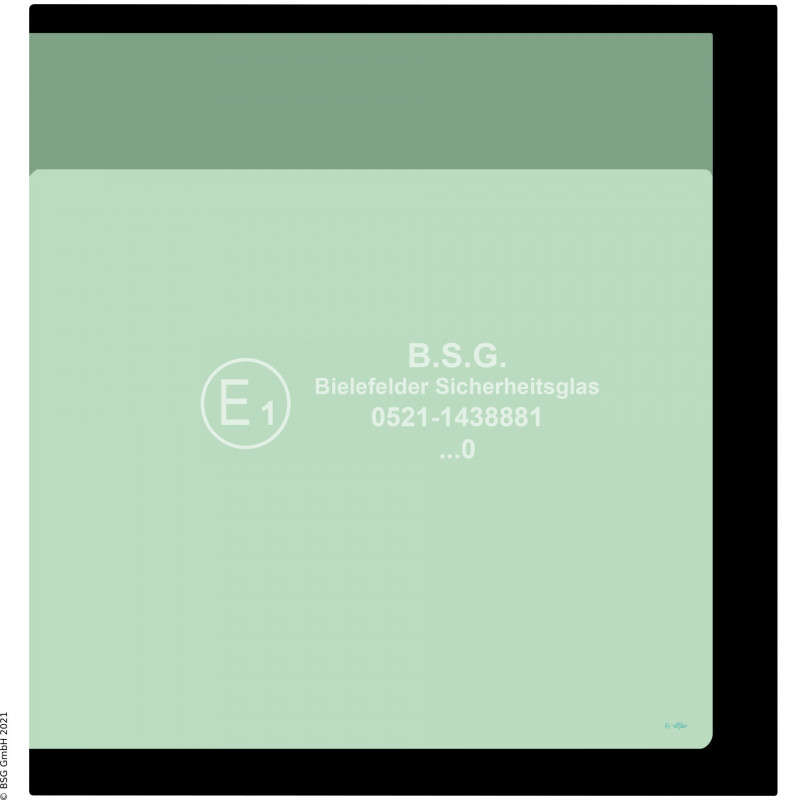 B00 - Heckscheibe Komatsu Mini- und Kompaktbagger bis ca. 8to.PC 14R-2, 15R-2, 16R-2 Heckscheibe