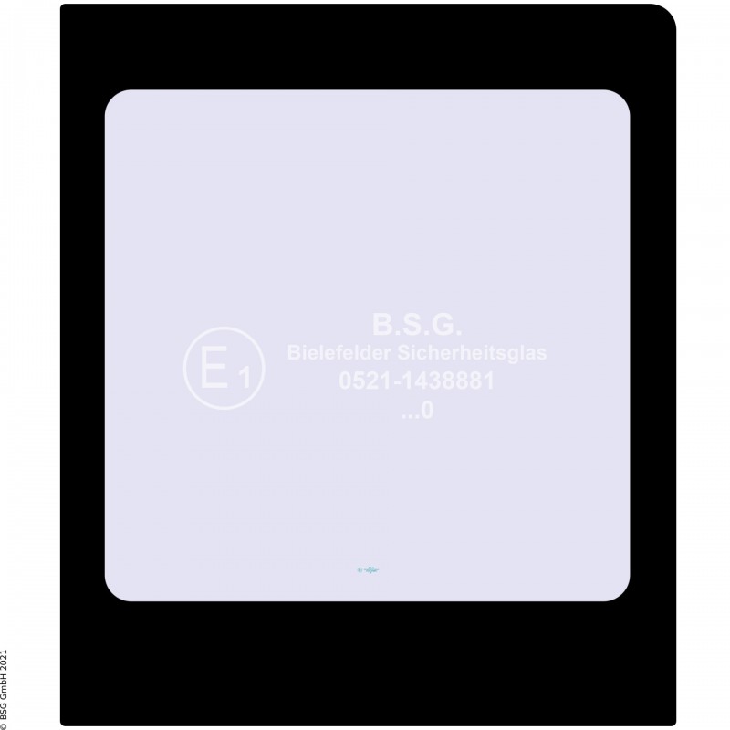 B00 - Heckscheibe Komatsu Mini- und Kompaktbagger bis ca. 8to.PC 20R-8, 27R-8, 35R-8, 45R-8 Heckscheibe