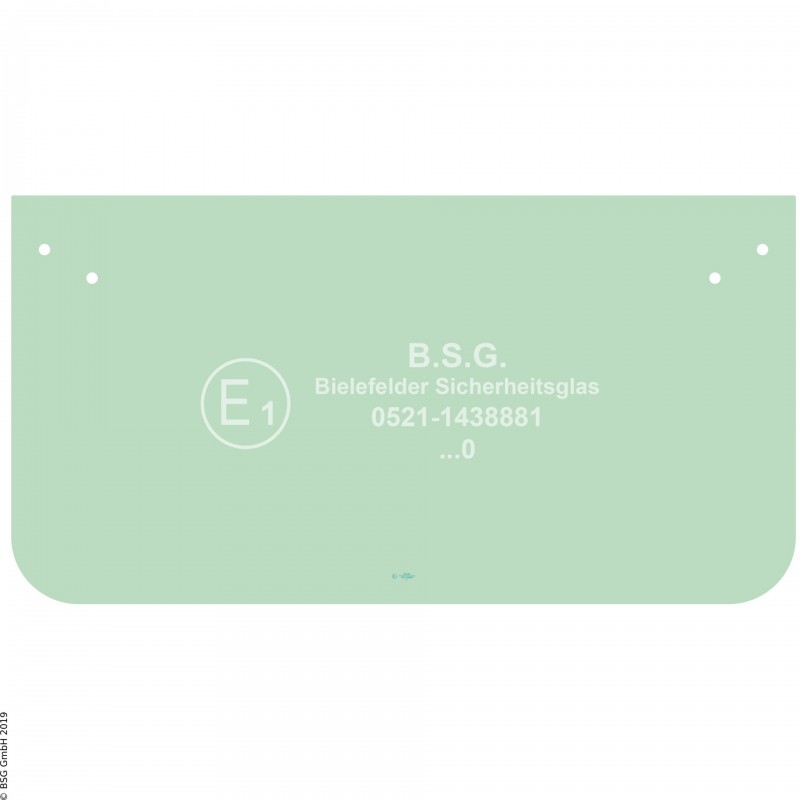 A00 - Frontscheibe Komatsu Bagger ab ca. 8to.PC 210-5 aufwärts (Ottoson Kabine) Frontscheibe unten