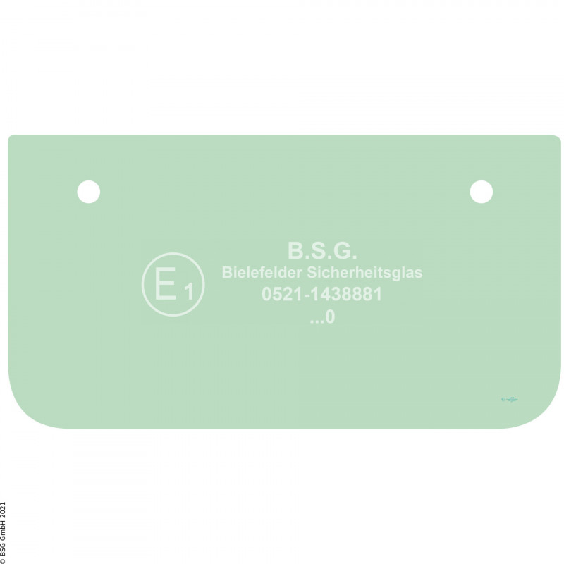 A00 - Frontscheibe Komatsu Bagger ab ca. 8to.PC 80MR-3, 88MR-5, PW 98MR-5 Frontscheibe unten