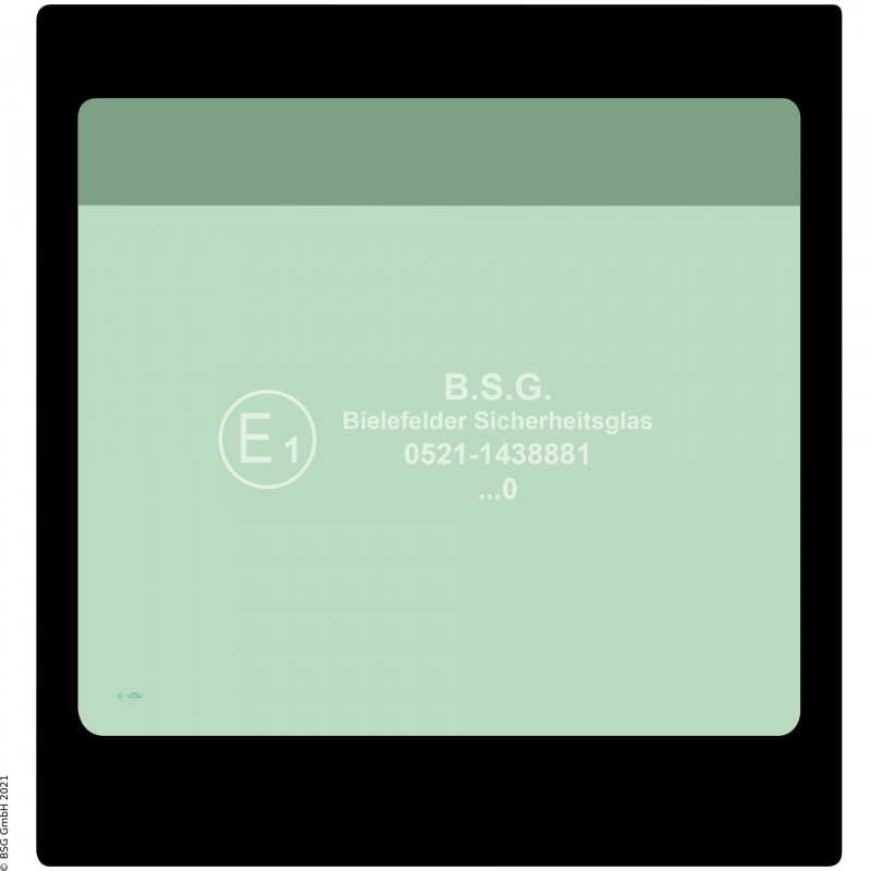 B00 - Heckscheibe Komatsu Bagger ab ca. 8to.PC 80MR-3, 88MR-5, PW 98MR-5 Heckscheibe