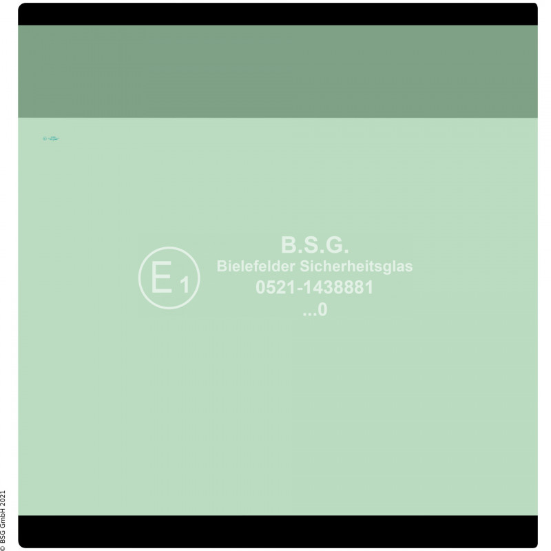 B00 - Heckscheibe Komatsu Mini- und Kompaktbagger bis ca. 8to.PC 20MR-2, 27MR-2, 30MR-2, 35MR-2, 40MR-2 Heckscheibe