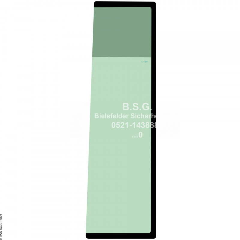 R00 - Seitenscheibe rechts Komatsu Mini- und Kompaktbagger bis ca. 8to.PC 20MR-2, 27MR-2, 30MR-2, 35MR-2, 40MR-2 Seitenscheibe rechts hinten