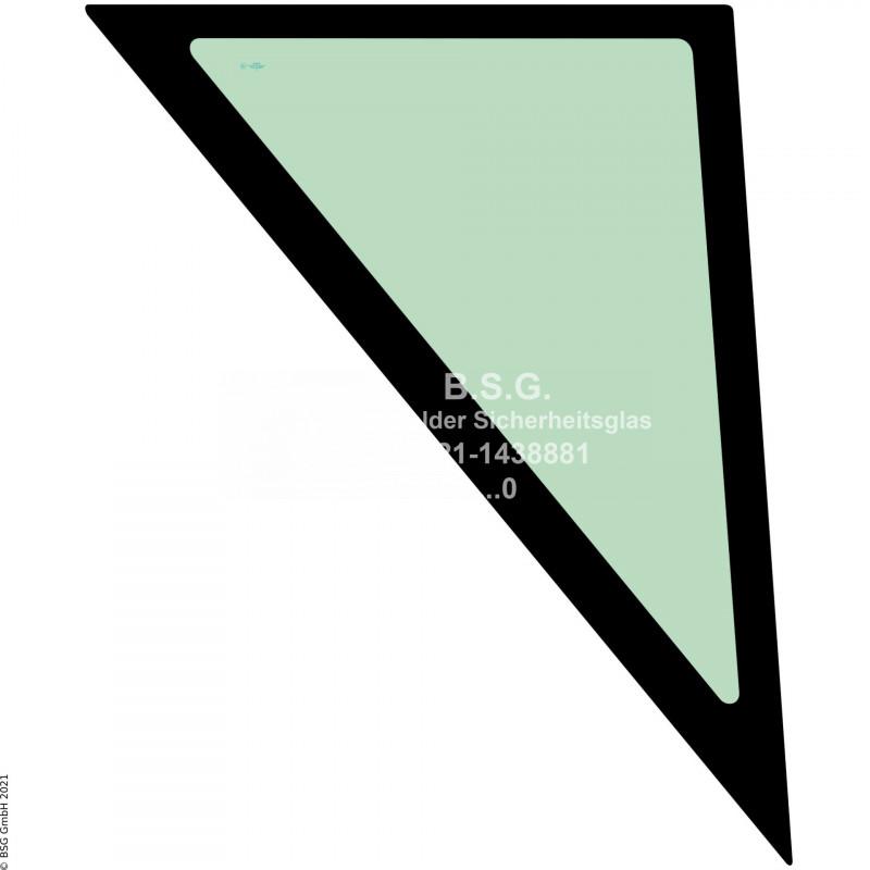 R00 - Seitenscheibe rechts Komatsu Mini- und Kompaktbagger bis ca. 8to.PC 20MR-2, 27MR-2, 30MR-2, 35MR-2, 40MR-2 Seitenscheibe unten rechts