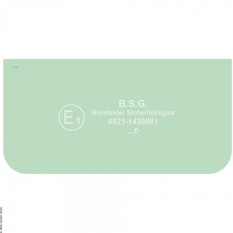 A00 - Frontscheibe Komatsu Mini- und Kompaktbagger bis ca. 8to.PC 30MR-3, 35MR-3, 45MR-3, 55MR-3 Frontscheibe unten