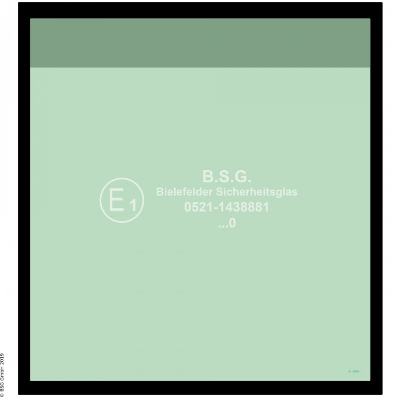 B00 - Heckscheibe Komatsu Mini- und Kompaktbagger bis ca. 8to.PC 24MR-5, 26MR-5, 30MR-5, 35MR-5, 45MR-5, 55MR-5, 58MR-5, 80MR-5 Heckscheibe