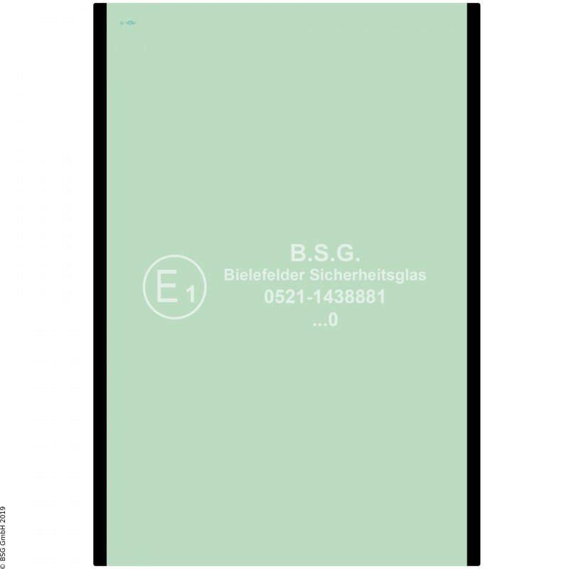 A00 - Frontscheibe Komatsu Bagger ab ca. 8to.PC 228US-3, 308US-3 Frontscheibe oben