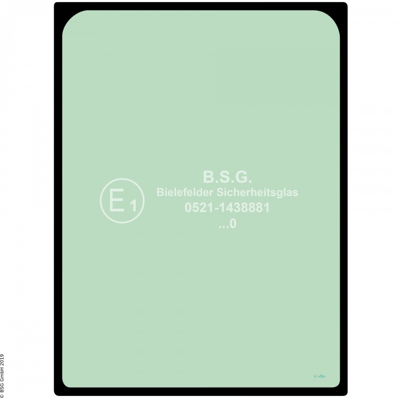 A00 - Frontscheibe Komatsu Bagger ab ca. 8to.PC 138US-11,  228US-11 Frontscheibe oben