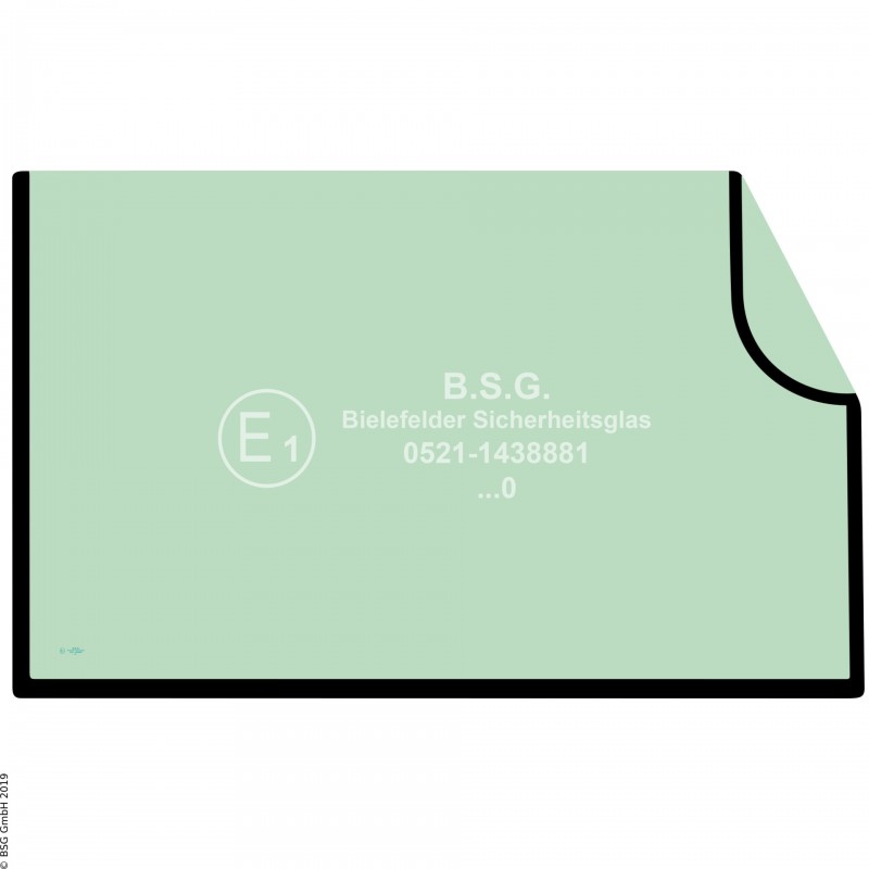 A00 - Frontscheibe JCB Bagger8014, 8015, 8016, 8017, 8018, 8040 Frontscheibe unten