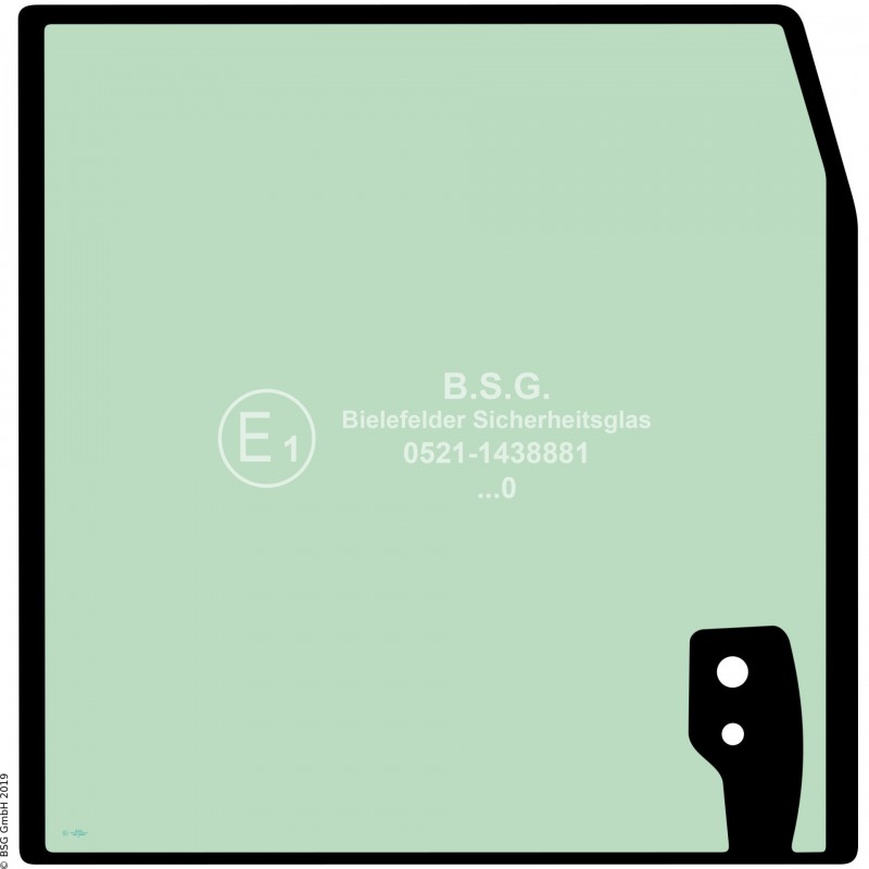 A00 - Frontscheibe JCB Bagger15C-1, 16C-1, 18Z-1, 19C-1 Frontscheibe oben