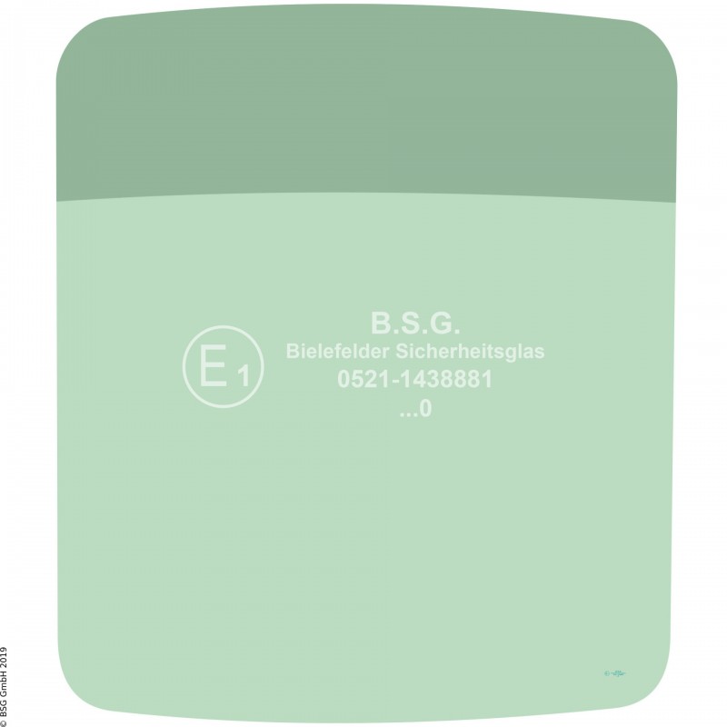 B00 - Heckscheibe Komatsu Mini- und Kompaktbagger bis ca. 8to.PC 14R-3(HS), 16R-3(HS), 18R-3 Heckscheibe