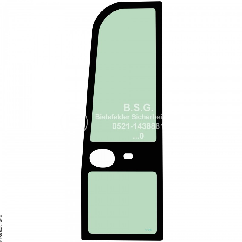 FD0 - Türscheibe Komatsu Mini- und Kompaktbagger bis ca. 8to.PC 14R-3(HS), 16R-3(HS), 18R-3 Türscheibe