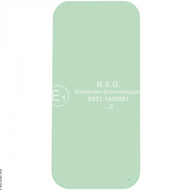 L00 - Seitenscheibe links Komatsu Mini- und Kompaktbagger bis ca. 8to.PC 14R-3(HS), 16R-3(HS), 18R-3 Seitenscheibe links hinten