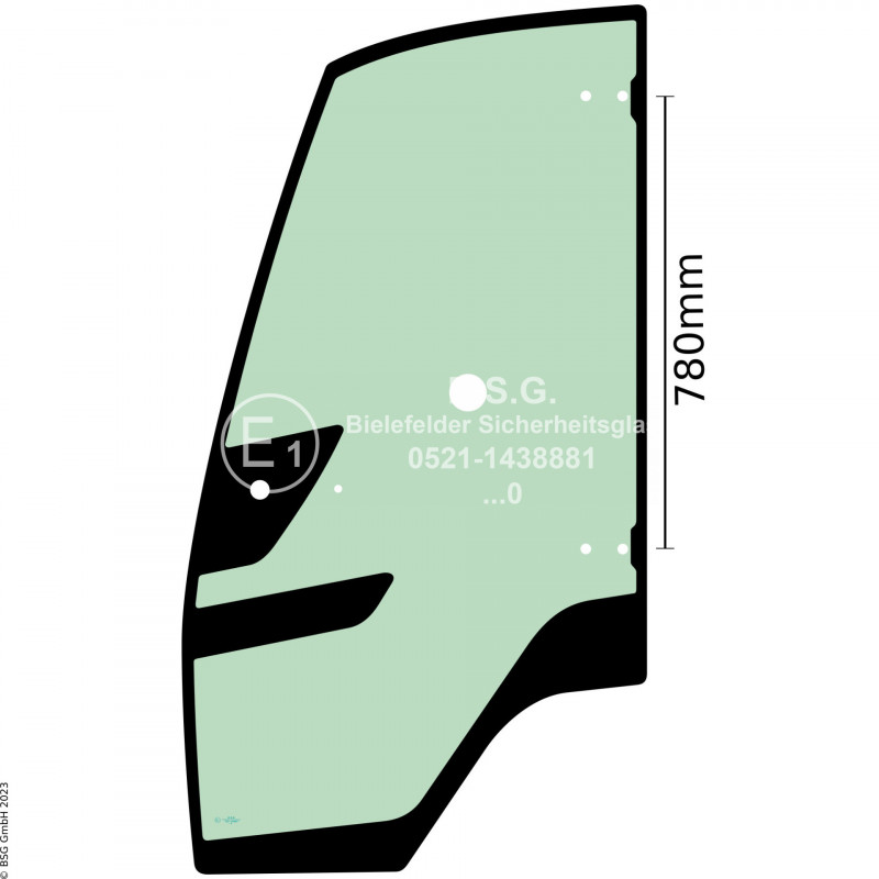 FD0 - Türscheibe Kramer Radlader (auch Kettenlader)KL 12.5, 14.5 Türscheibe