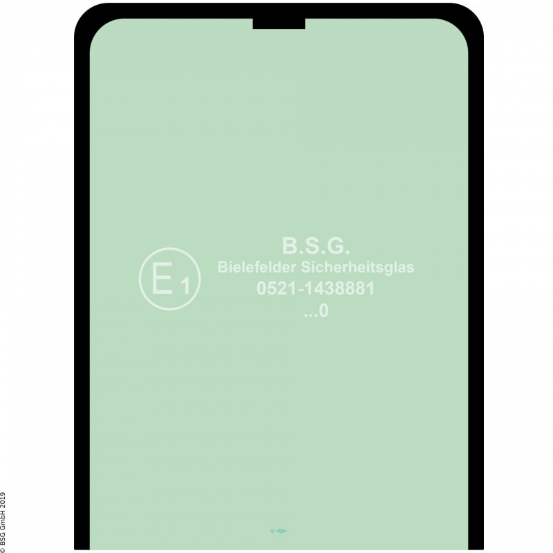 A00 - Frontscheibe Case BaggerWX 145, 165, 185, 210, 240 Frontscheibe oben