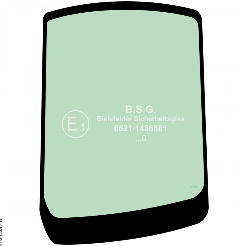 L00 - Seitenscheibe links Hitachi BaggerZX 27U-3, 29U-3, 33U-3, 38U-3, 48U-3, 52U-3, 60USB-3 Seitenscheibe links hinten